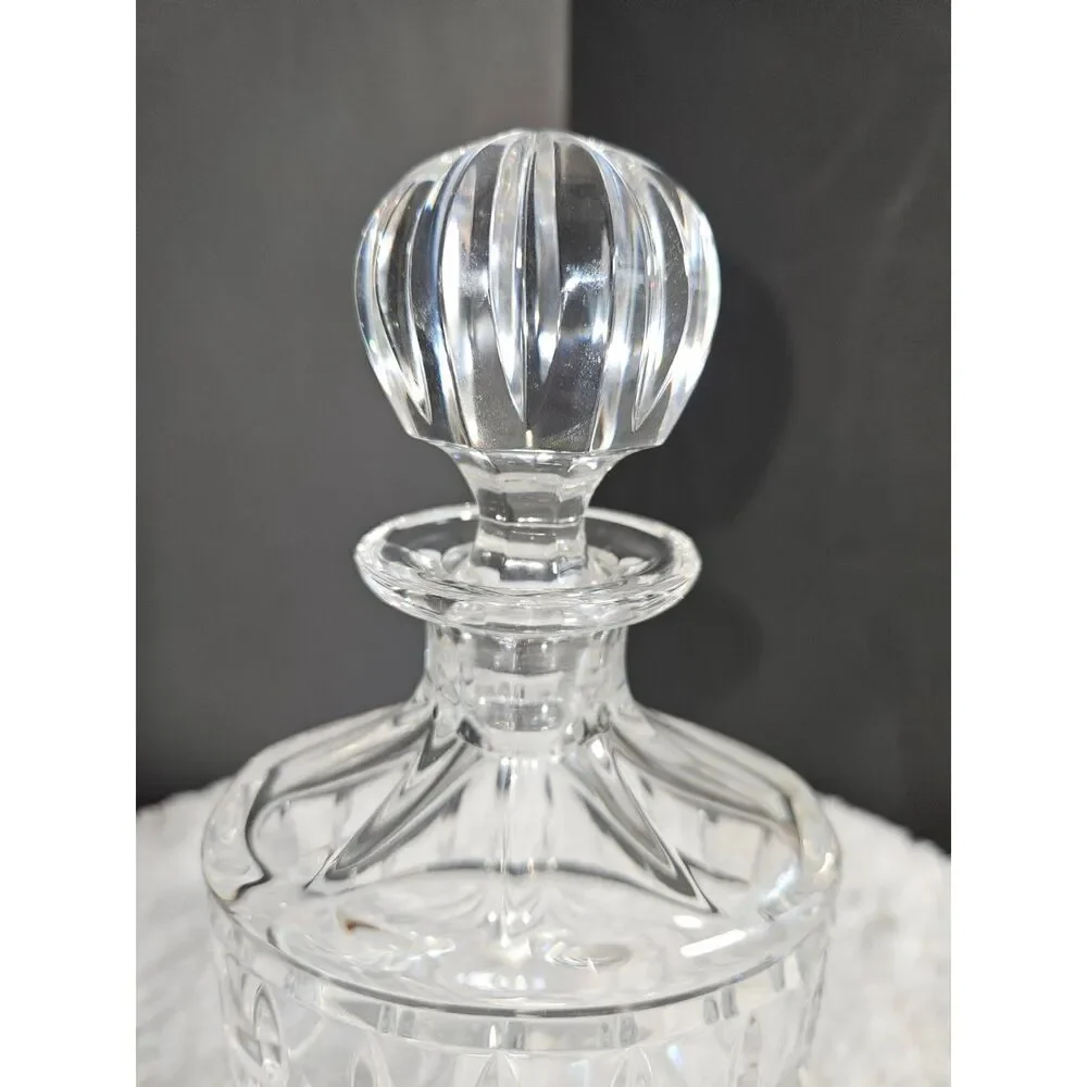 WATERFORD Overture Cut Crystal Decanter Faceted Original Stopper Pristine